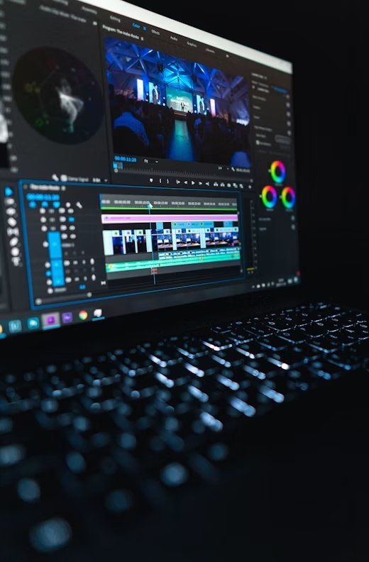 Professional video editing suite